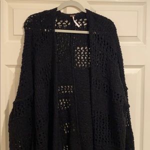 Free People Black Cardigan